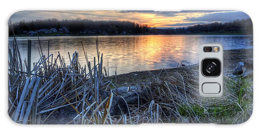 Lake Galaxy Case featuring the photograph Guilford Lake Sunset Ohio by David Dufresne