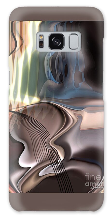 Music Galaxy Case featuring the painting Guitar sound by Christian Simonian