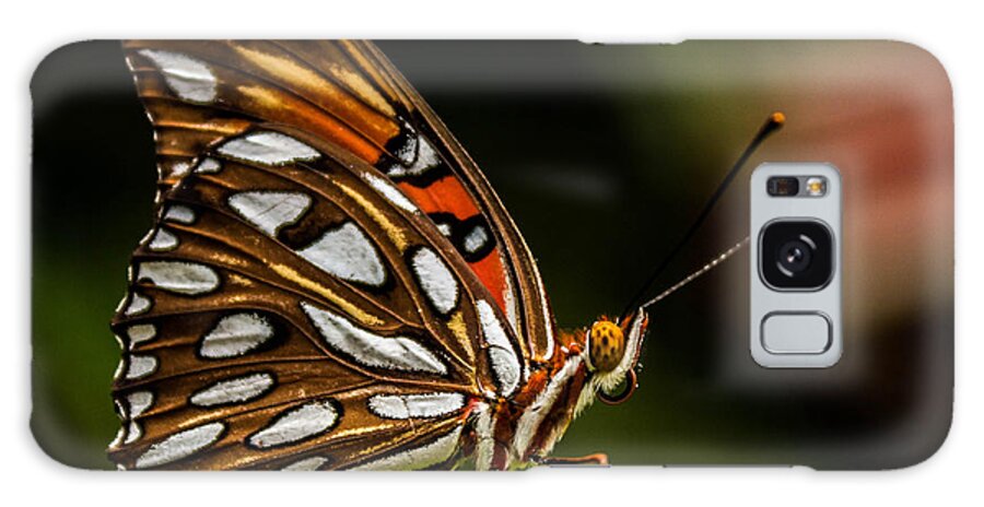 Butterfly Galaxy Case featuring the photograph Gulf Fritillary Butterfly by George Kenhan