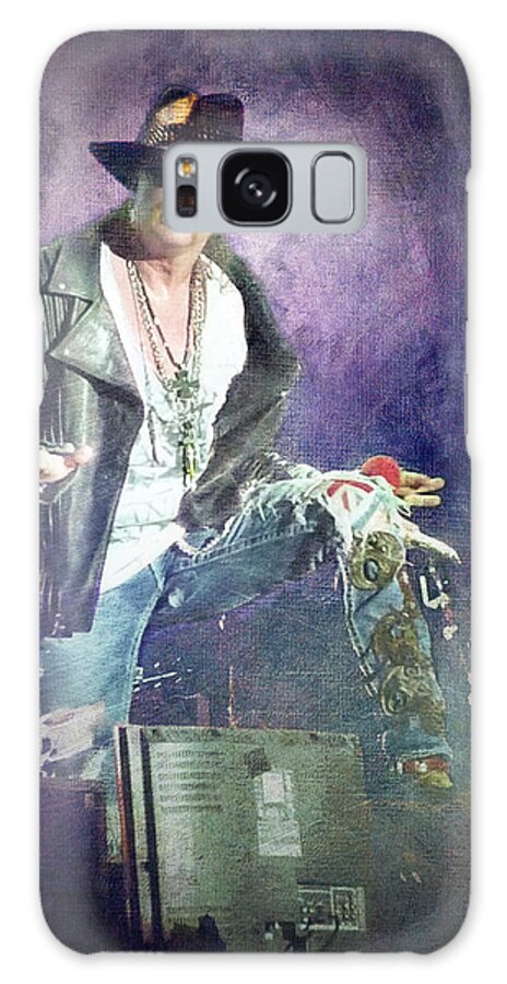 Loriental Galaxy Case featuring the photograph Guns N' Roses lead vocalist Axl Rose by Loriental Photography