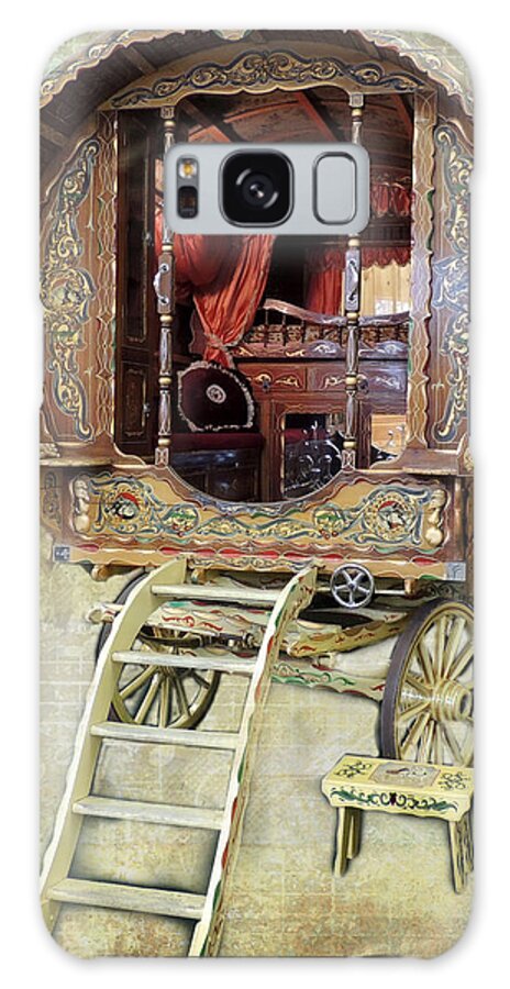 Gypsy Wagon Galaxy Case featuring the photograph Gypsy Wagon by Mim White