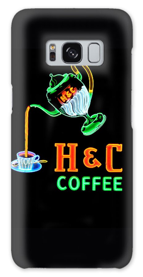 H&c Coffee Galaxy Case featuring the photograph H and C sign by Eric Liller