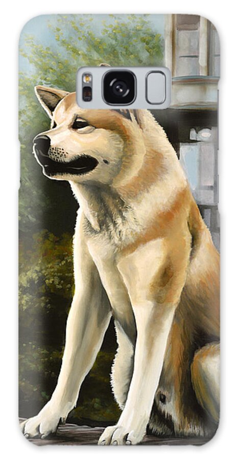 Hachi Galaxy Case featuring the painting Hachi Painting by Paul Meijering