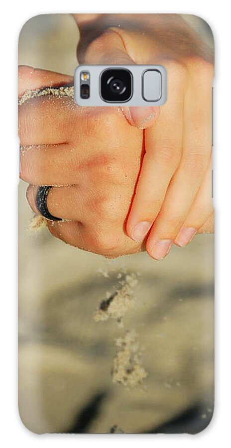Sand Rings Galaxy Case featuring the photograph Hands of Time by Leticia Latocki
