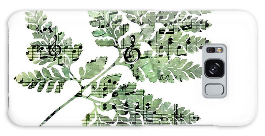 Fern Leaf Galaxy S8 Case featuring the photograph Happy Adventure Music Fern by Sandra Foster