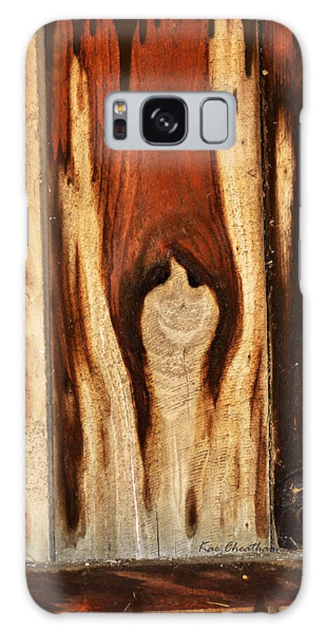 Ghost Picture Galaxy Case featuring the photograph Happy Ghost in Wood by Kae Cheatham