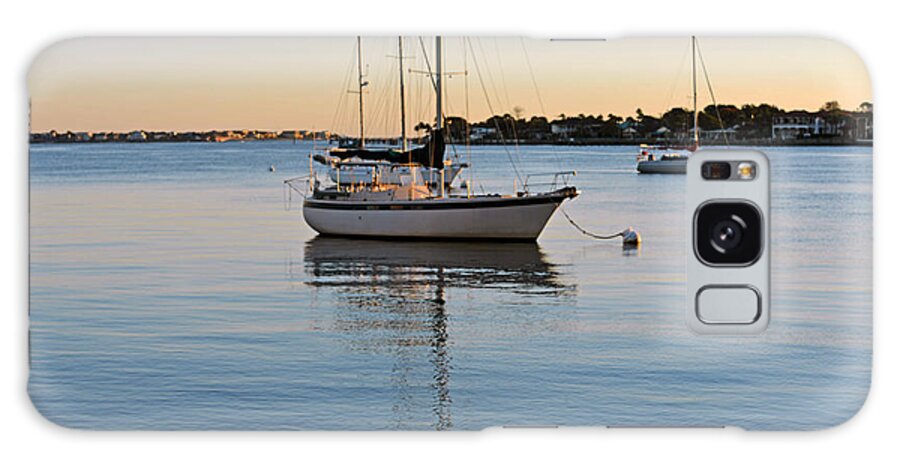 Sail Boat Galaxy Case featuring the photograph Harbor Sunrise by Anthony Baatz