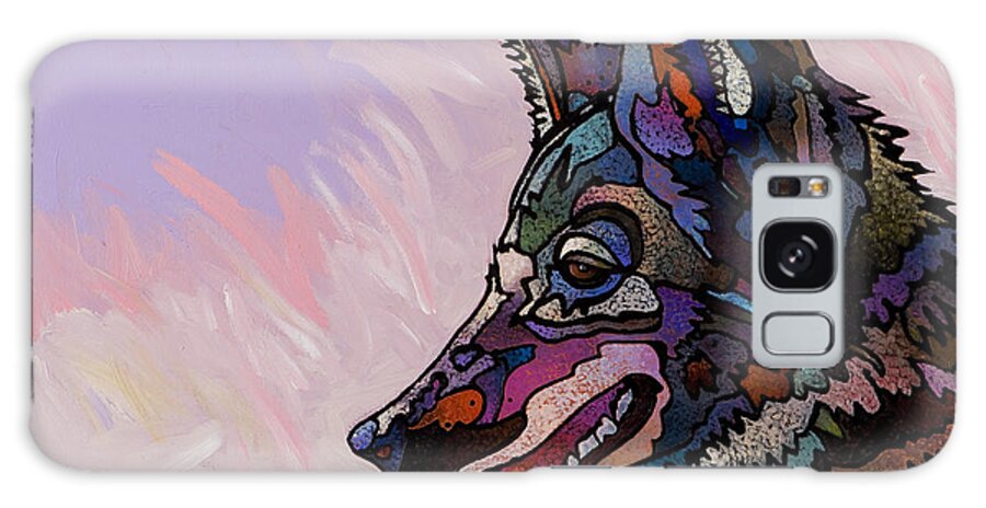 Coyote Painting Galaxy Case featuring the painting Hare Watch by Bob Coonts