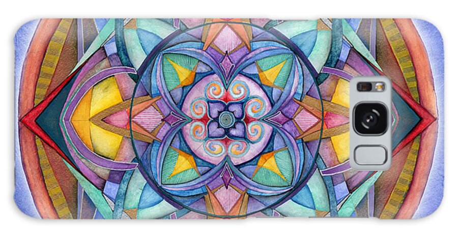 Mandala Art Galaxy Case featuring the painting Harmony Mandala by Jo Thomas Blaine