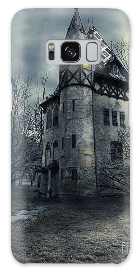 House Galaxy Case featuring the photograph Haunted house by Jelena Jovanovic