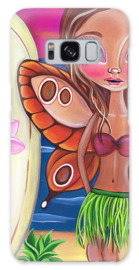 Fine Galaxy Case featuring the painting Hawaiian Fairy by Jaz Higgins