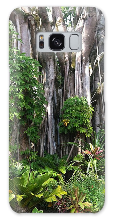 Hawaiian Galaxy Case featuring the photograph Hawaiian Tropical Forest by Angela Bushman