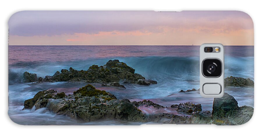 Hawaii Galaxy Case featuring the photograph Hawaiian Waves at Sunset by Bryant Coffey