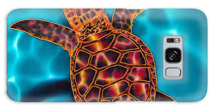 Sea Turtle Galaxy Case featuring the painting Hawksbill Hatchling by Daniel Jean-Baptiste