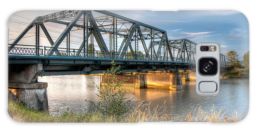 Lincoln Galaxy Case featuring the photograph HDR - Lincoln Ave. Bridge by Rob Green