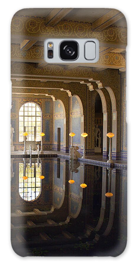 West Galaxy Case featuring the photograph Hearst Castle Roman Pool Reflection by Heidi Smith