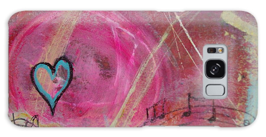 Heart Galaxy Case featuring the painting Heart 4 by Francine Ethier