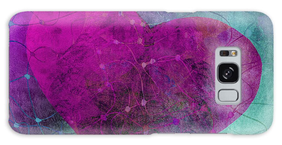 Heart Galaxy Case featuring the digital art Heart Connections Two by Ann Powell