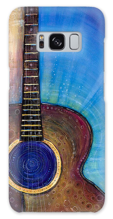 Guitar Galaxy Case featuring the painting Heart Song by Tanielle Childers