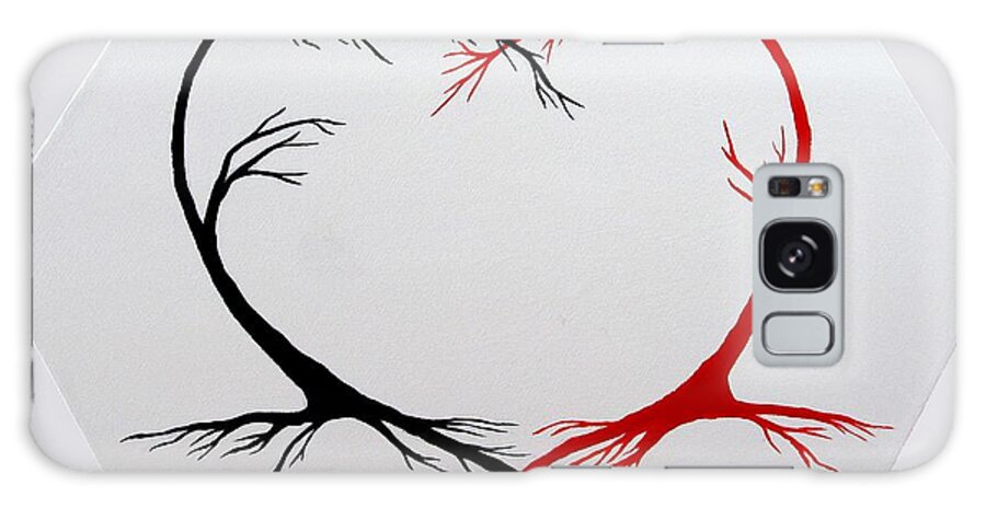 Heart Trees Galaxy Case featuring the photograph Heart Trees - Arteries of Love by Marianna Mills