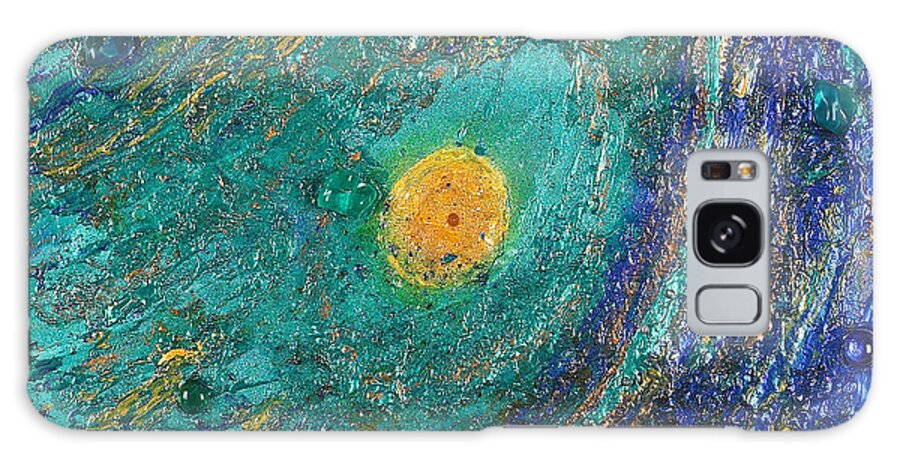 Heart Vision Galaxy Case featuring the painting Heart Vision by Heidi Sieber