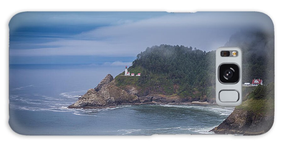 Carrie Cole Galaxy Case featuring the photograph Heceta Head Lighthouse by Carrie Cole