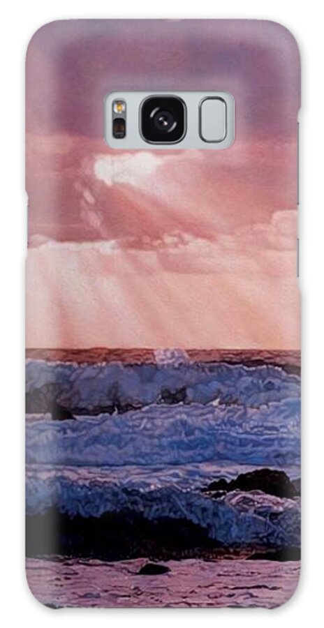Whelan Art Galaxy S8 Case featuring the painting Heisler Park View by Patrick Whelan