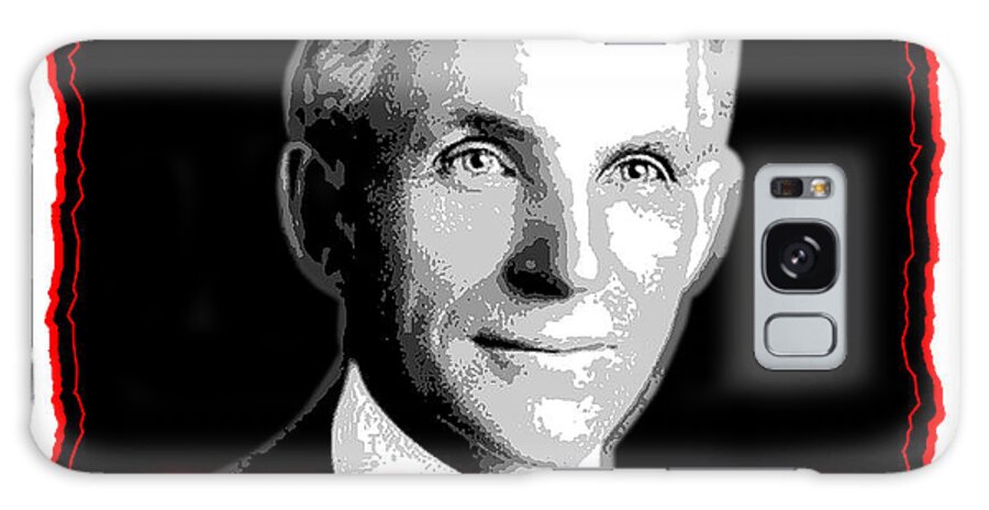 Henry Ford Galaxy Case featuring the digital art Henry Ford Thinking Is Hard Work by K Scott Teeters