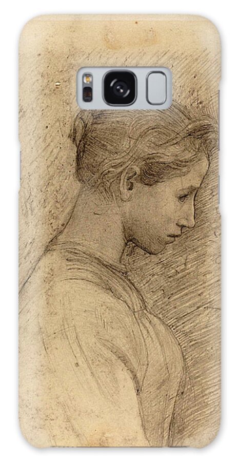 Henry Galaxy S8 Case featuring the drawing Henry Tonks British, 1862 - 1937, A Young Woman In Profile by Quint Lox