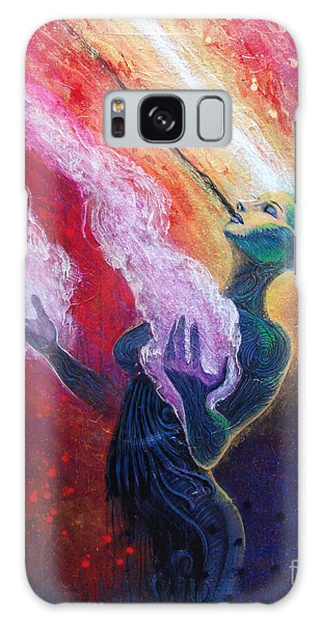 Tony Koehl Galaxy Case featuring the painting Her Power is Within by Tony Koehl