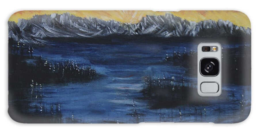 Shadows Galaxy Case featuring the painting Hidden Lake by Suzanne Surber
