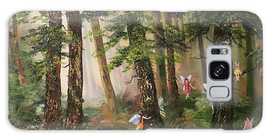 Fairies Galaxy S8 Case featuring the painting Hide n Seek by Jean Walker