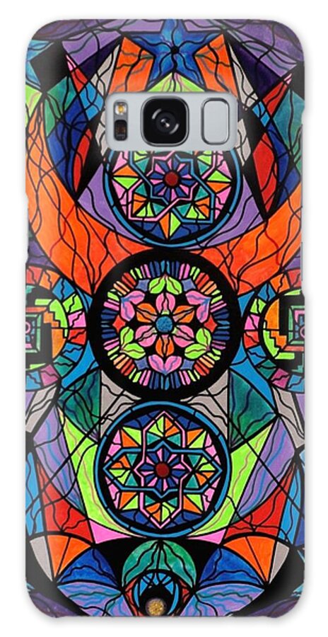 Higher Purpose Galaxy Case featuring the painting Higher Purpose by Teal Eye Print Store