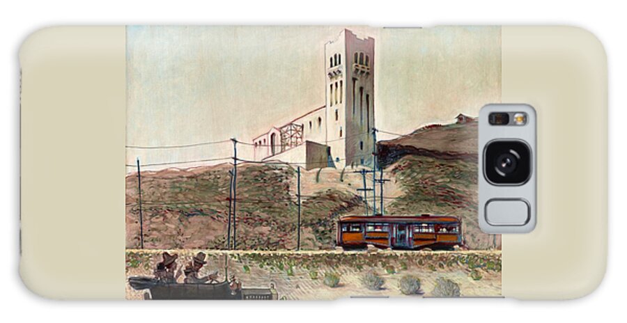 Southwest Museum Galaxy Case featuring the painting Highland Park 1914 by John Reynolds