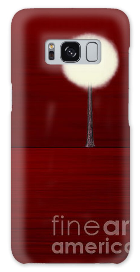 Red Galaxy Case featuring the digital art Highlighted Trees 02 by Aimelle Ml