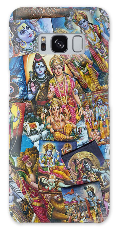 Hindu Poster Galaxy Case featuring the photograph Hindu Deity Posters by Tim Gainey