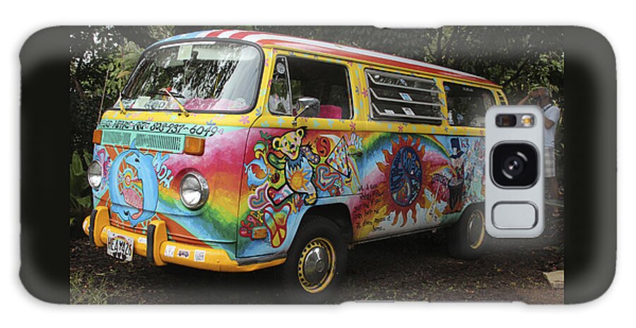 Volkswagon Galaxy S8 Case featuring the photograph Vintage 1960's VW Hippie Bus, Hawaii by Venetia Featherstone-Witty