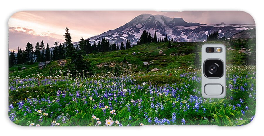 Mount Rainier Galaxy Case featuring the photograph His Majesty by Dan Mihai