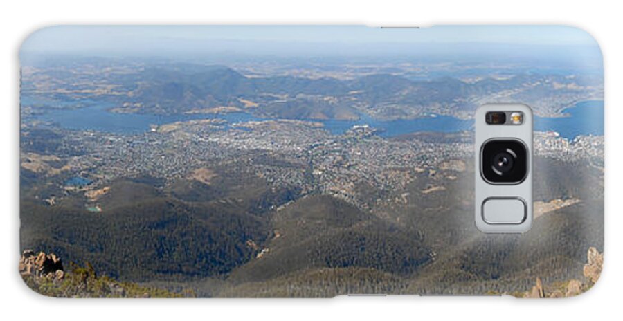 Landscape Galaxy Case featuring the photograph Hobart city by Glen Johnson