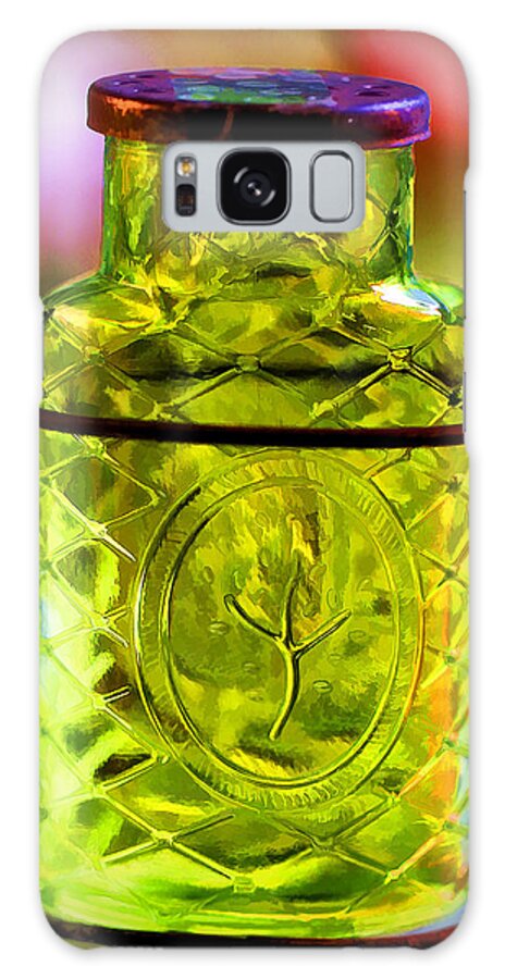 Green Jar Galaxy Case featuring the photograph Holding Spring by Jaki Miller