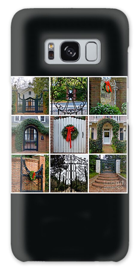 Gate Galaxy S8 Case featuring the photograph Holiday Gates of Aiken's Winter Colony by Jean Wright