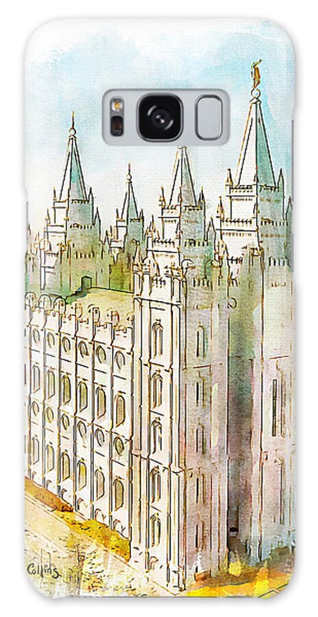 Temple Galaxy Case featuring the painting Holiness to the Lord by Greg Collins