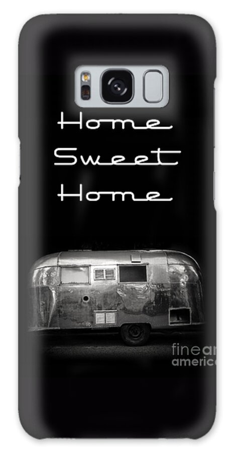 Black Galaxy Case featuring the photograph Home Sweet Home Vintage Airstream by Edward Fielding