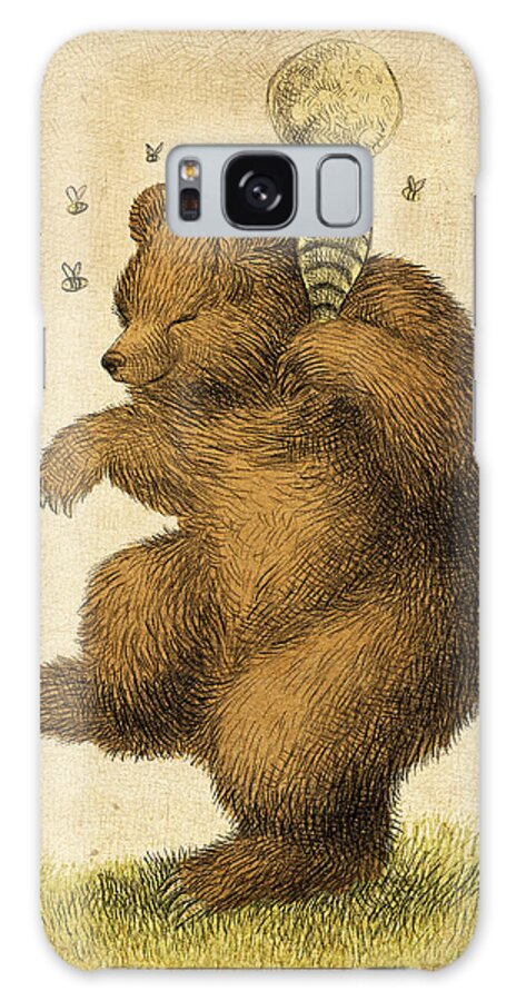 Bear Galaxy Case featuring the drawing Honey Bear by Eric Fan