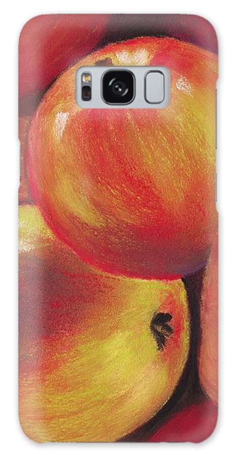 Malakhova Galaxy Case featuring the painting Honeycrisp Apples by Anastasiya Malakhova