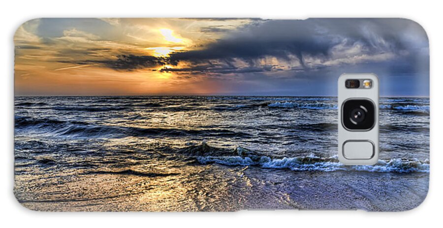 Evie Galaxy Case featuring the photograph Hot April Sunset Saugatuck Michigan by Evie Carrier