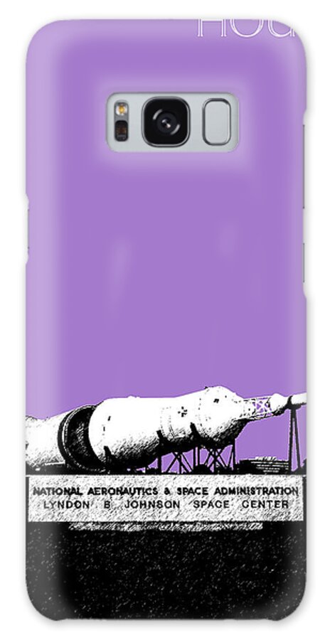 Cityscape Galaxy Case featuring the digital art Houston Johnson Space Center - Violet by DB Artist