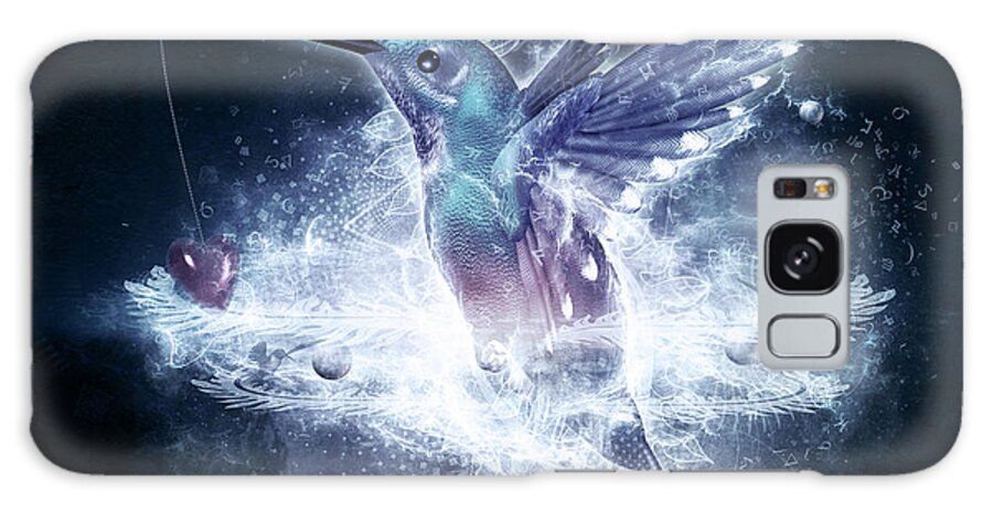 Hummingbird Galaxy Case featuring the digital art Hummingbird Print by Cameron Gray