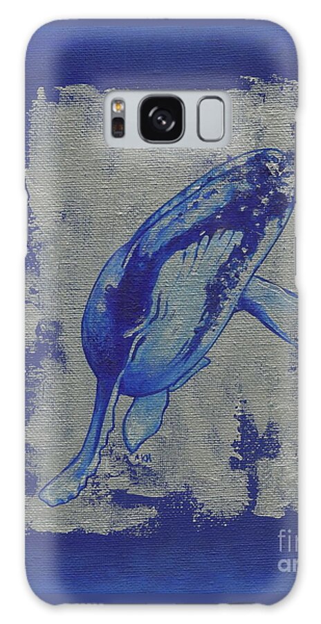 Humpback Whale Galaxy Case featuring the painting Humpback whale by Konni Jensen