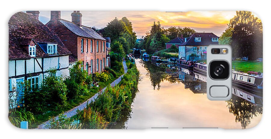 Aonb Galaxy Case featuring the photograph Hungerford Canal Sunset by Mark Llewellyn
